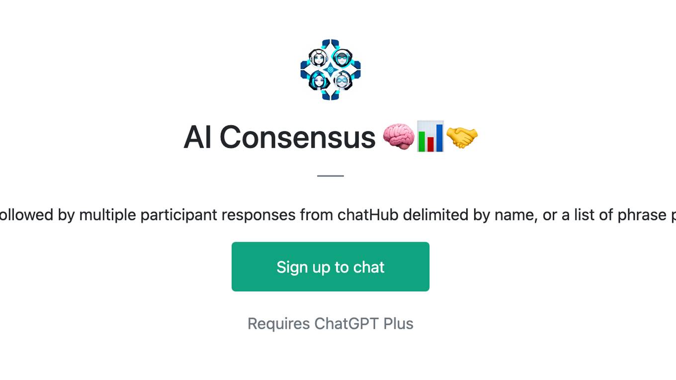 AI Consensus 🧠📊🤝 Screenshot