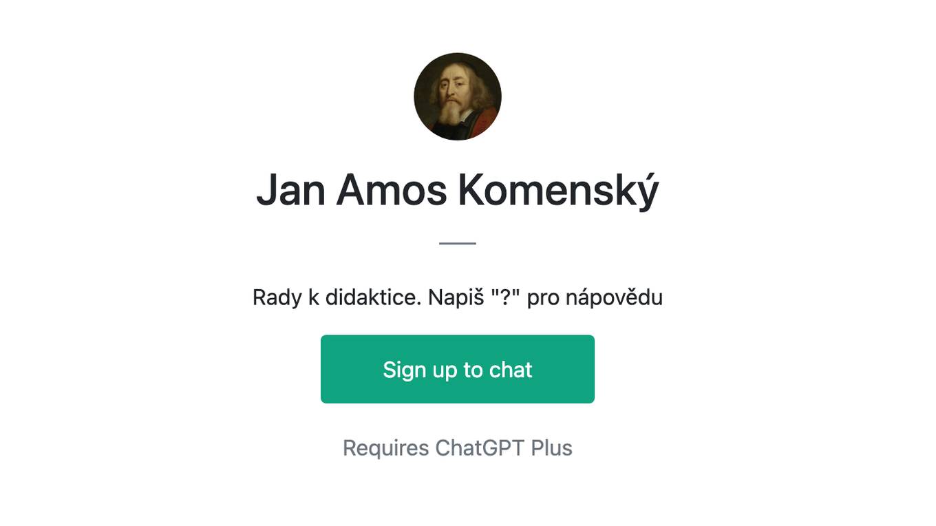 Jan Amos Komenský Screenshot