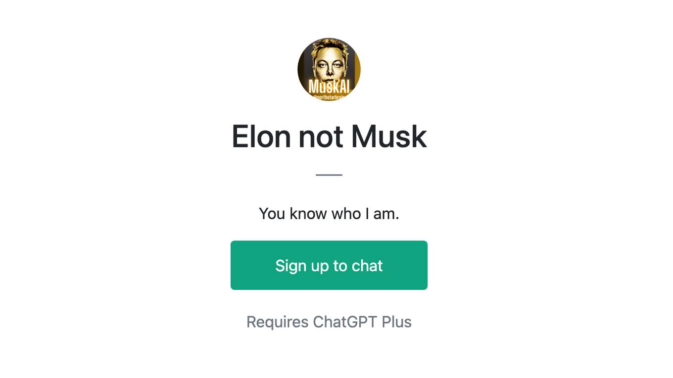 Elon not Musk Screenshot