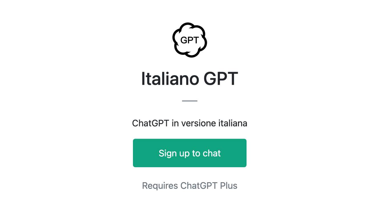 Italiano GPT Screenshot