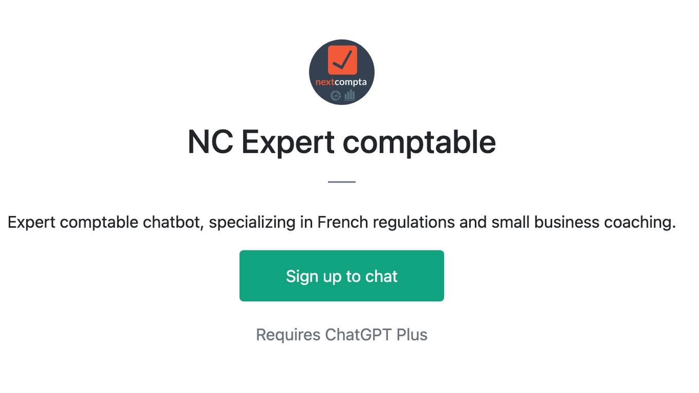 NC Expert comptable Screenshot