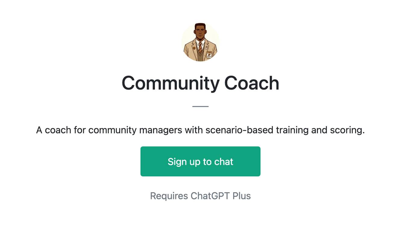 Community Coach Screenshot