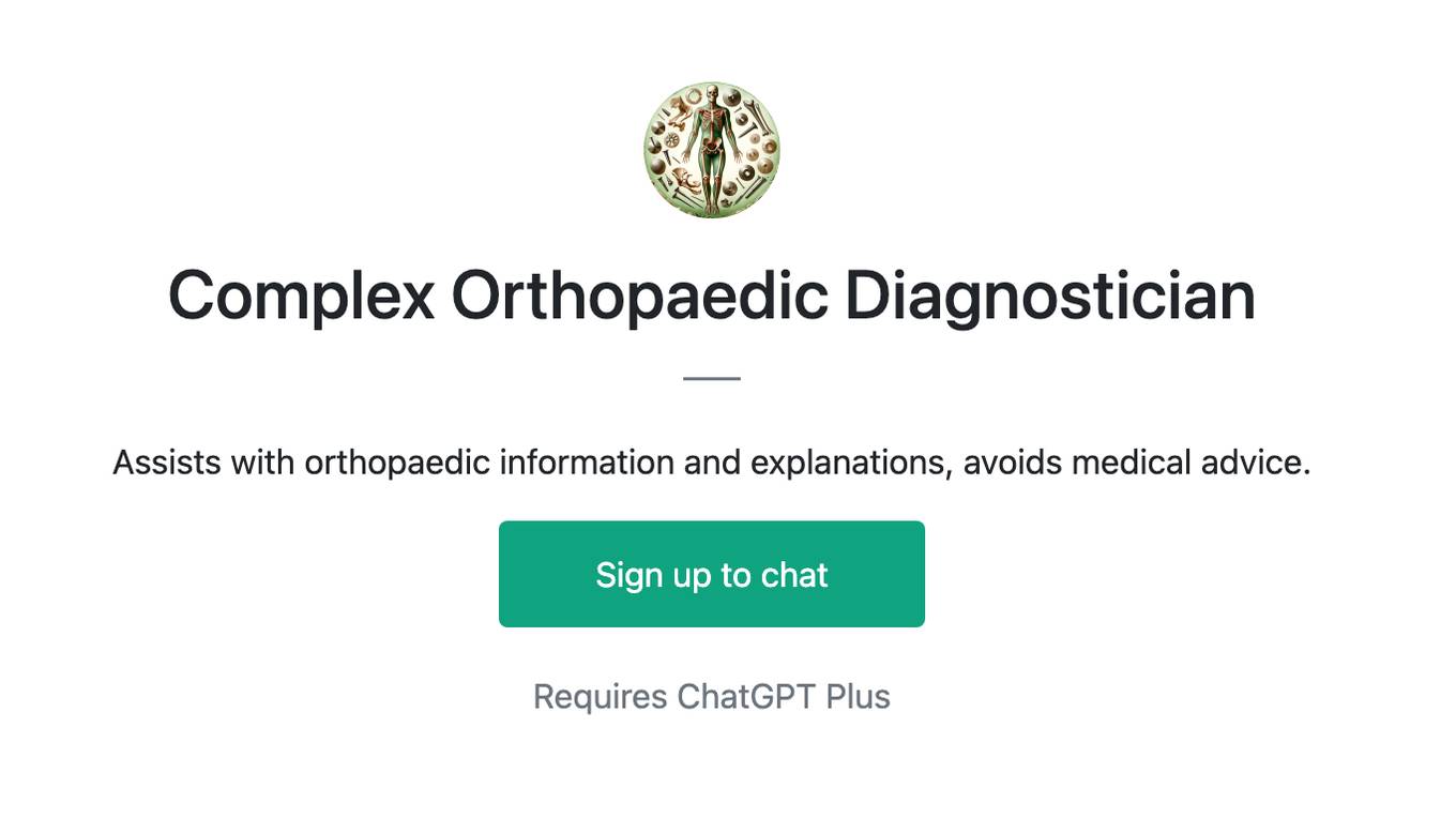 Complex Orthopaedic Diagnostician Screenshot