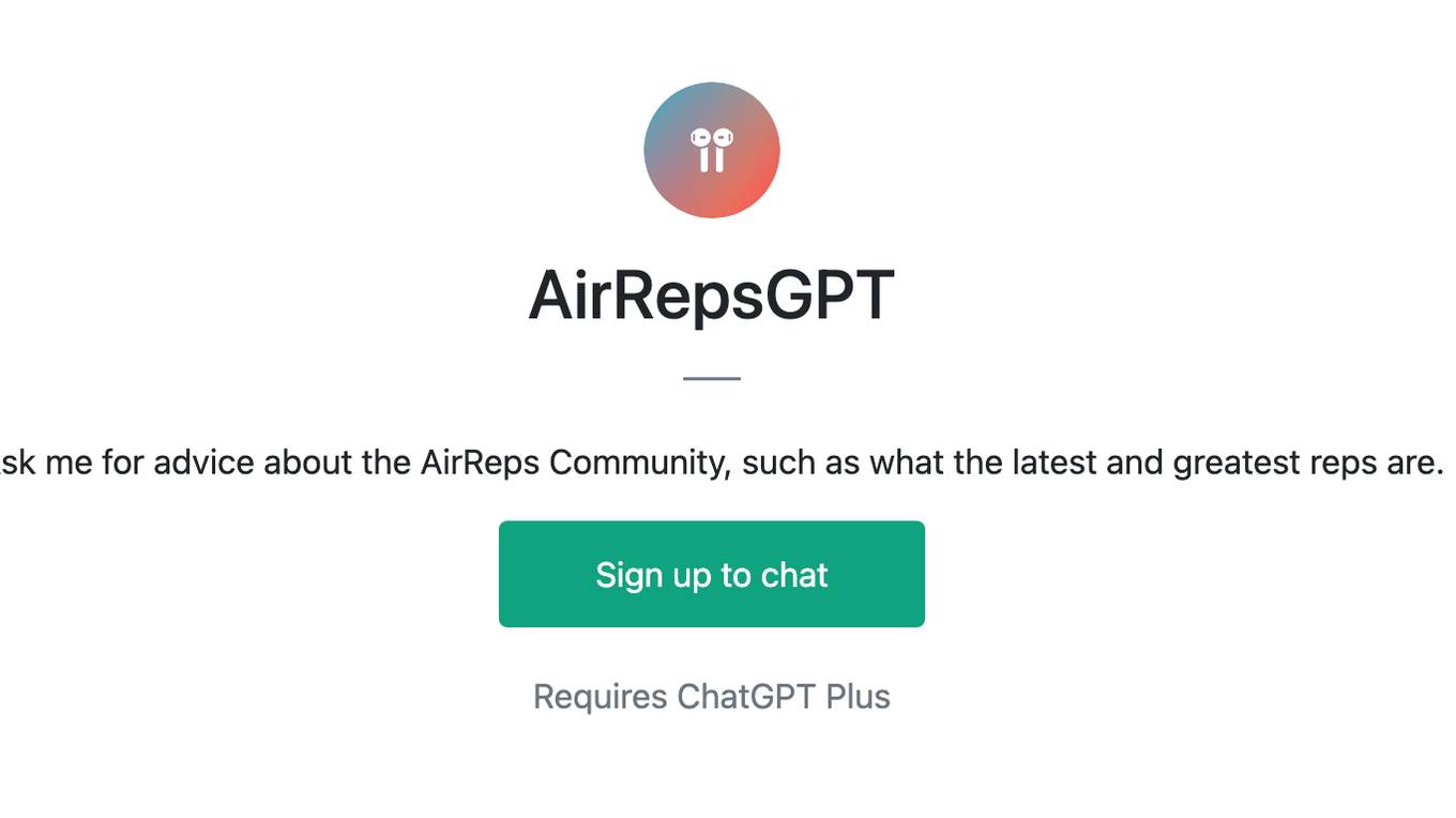 AirRepsGPT Screenshot