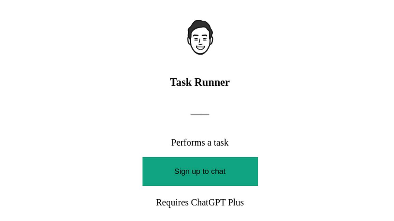 Task Runner Screenshot