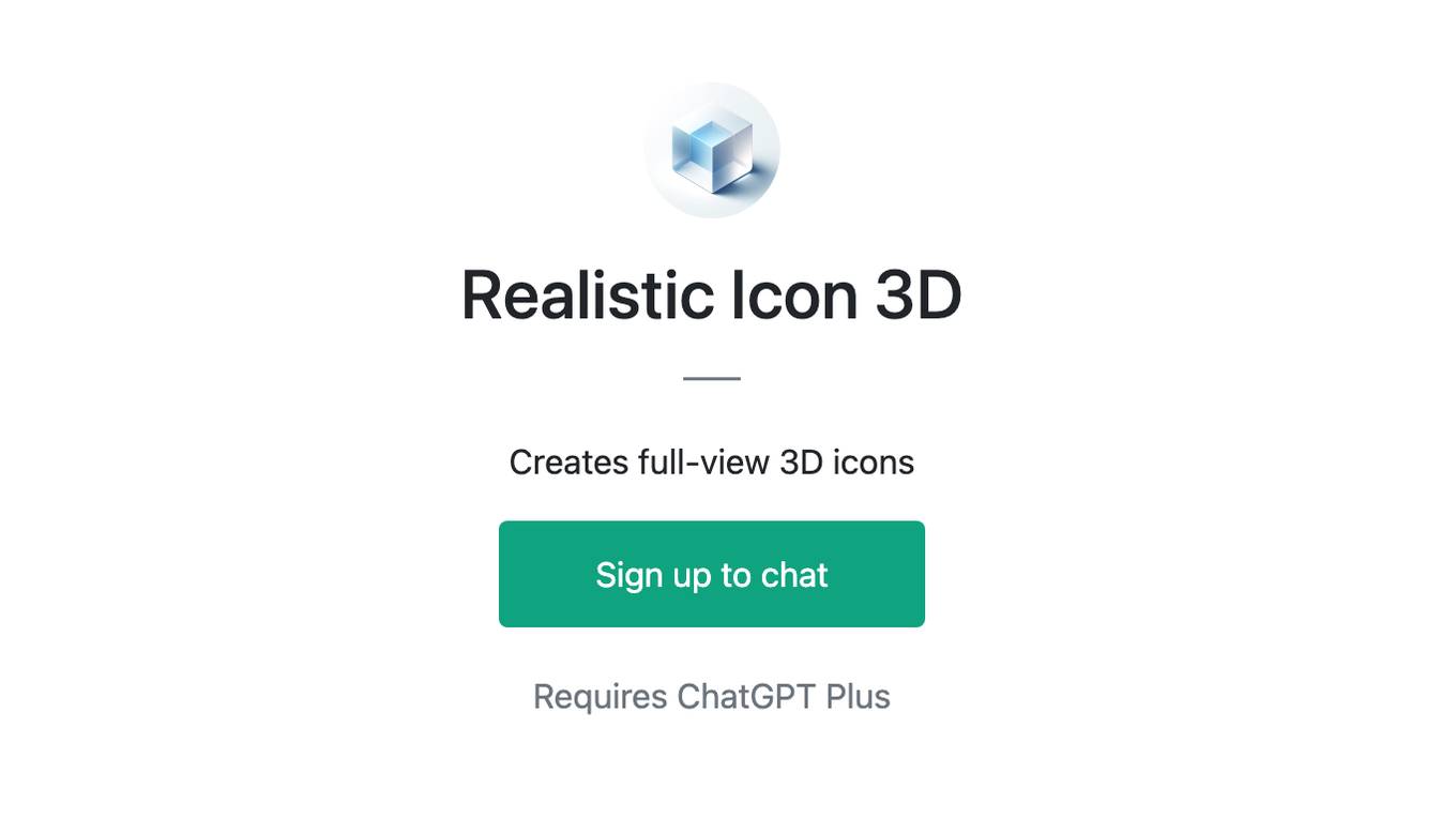 Realistic Icon 3D Screenshot