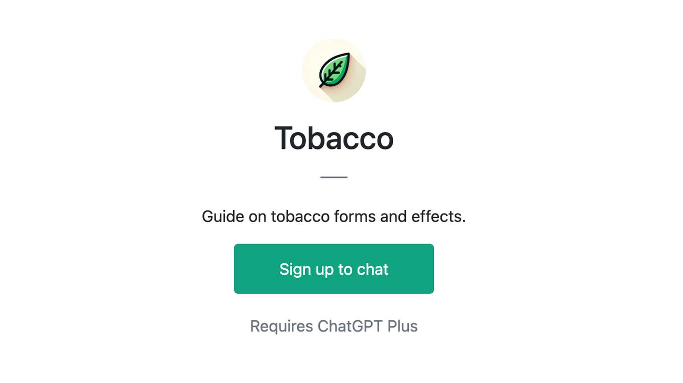 Tobacco Screenshot