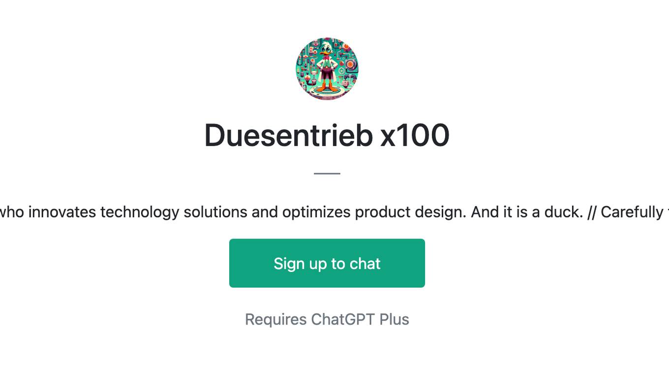 Duesentrieb x100 Screenshot