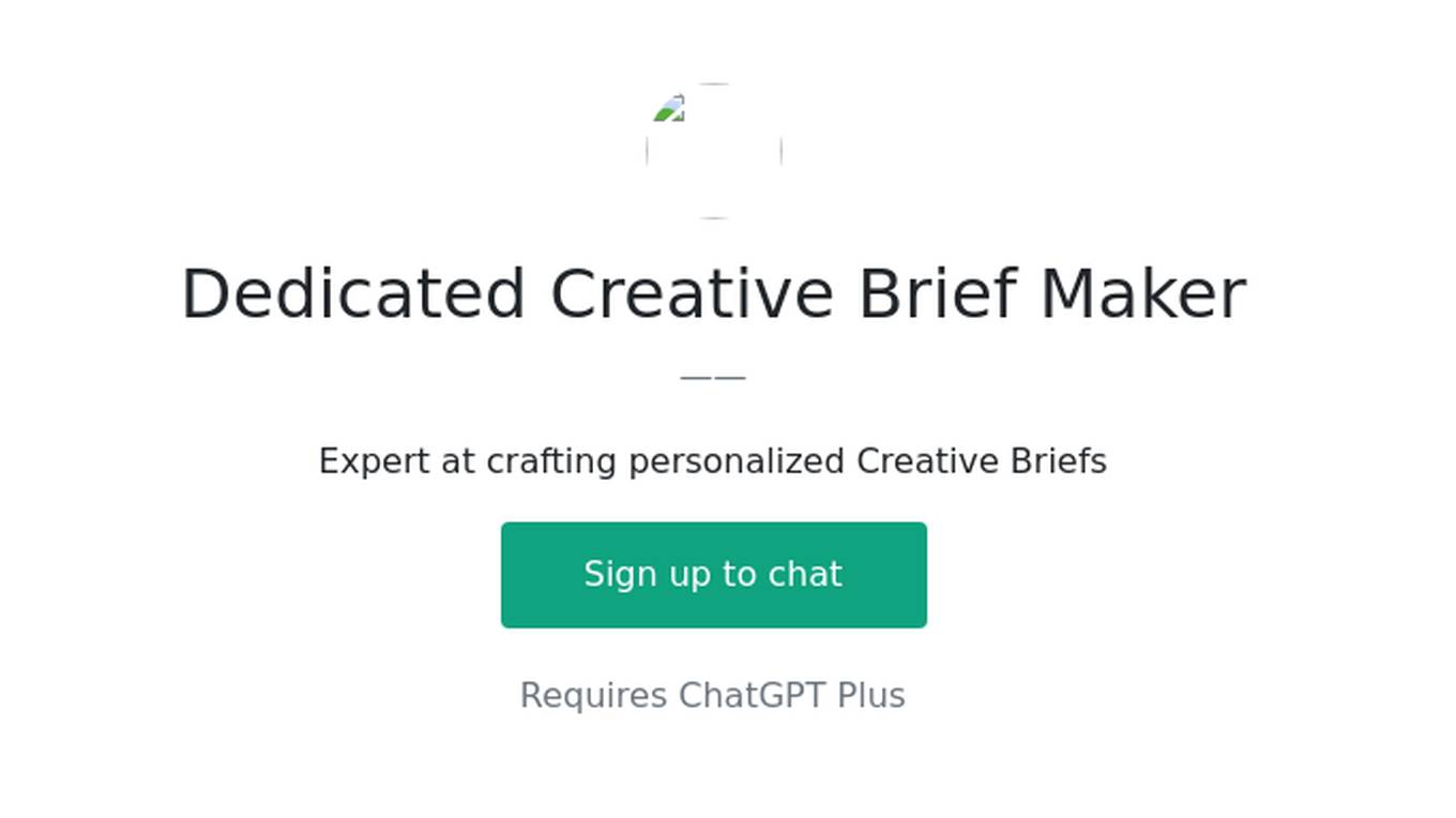 Dedicated Creative Brief Maker Screenshot