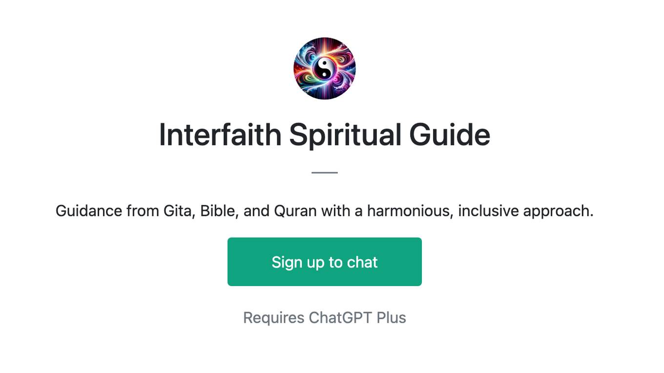 Interfaith Spiritual Guide Screenshot