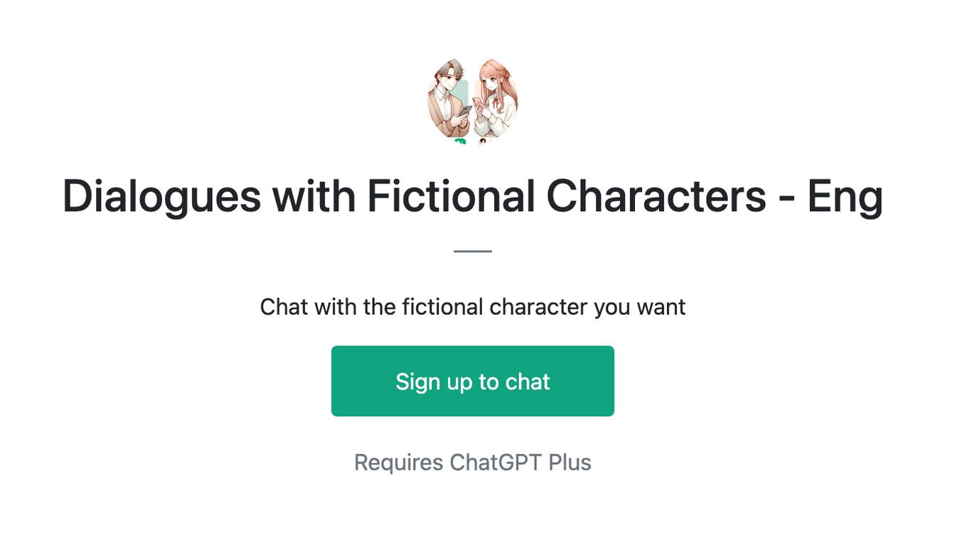 Dialogues with Fictional Characters - Eng Screenshot