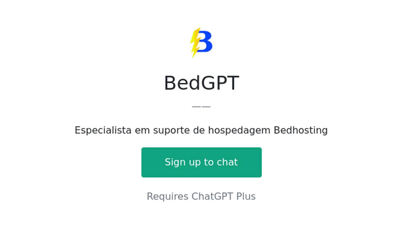 BedGPT Screenshot