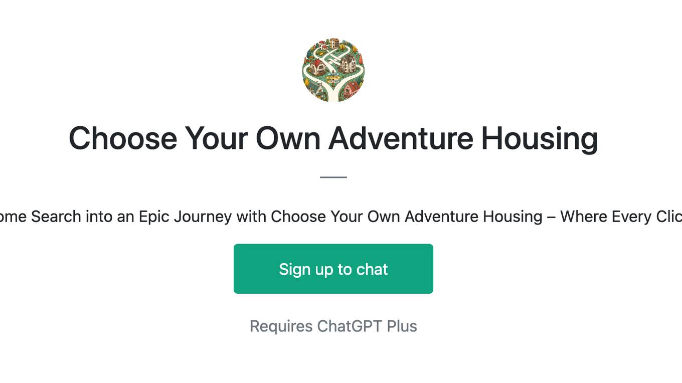 Choose Your Own Adventure Housing Screenshot