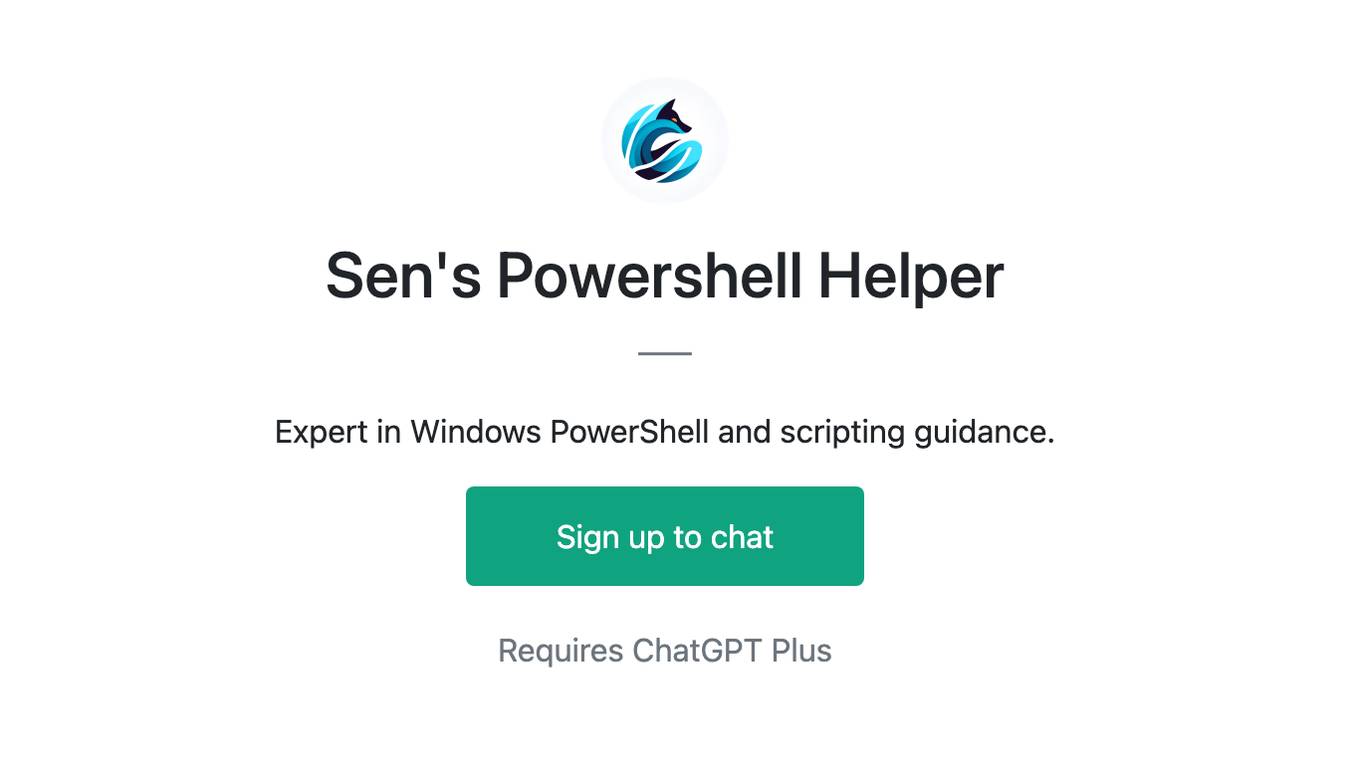 Sen's Powershell Helper Screenshot