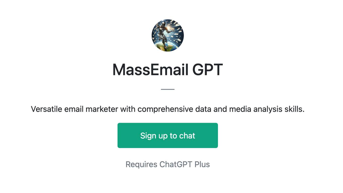 MassEmail GPT Screenshot