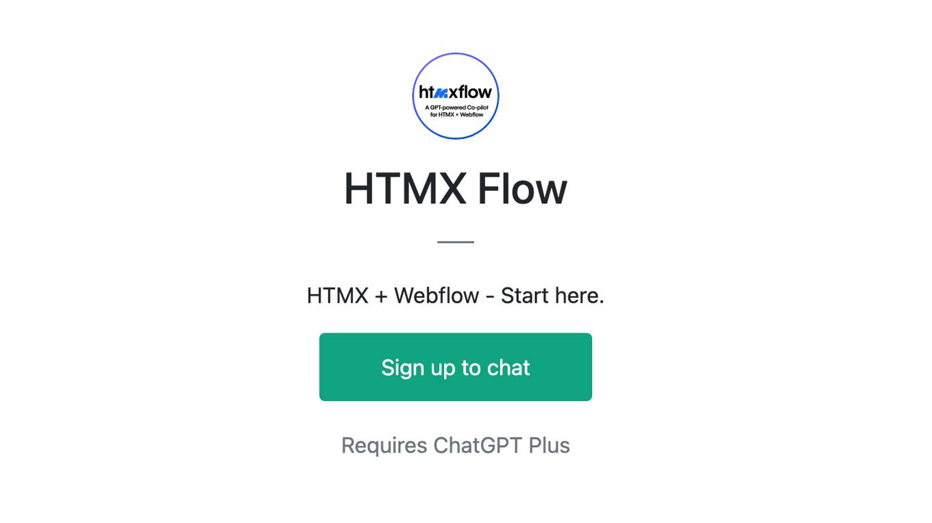 HTMX Flow Screenshot