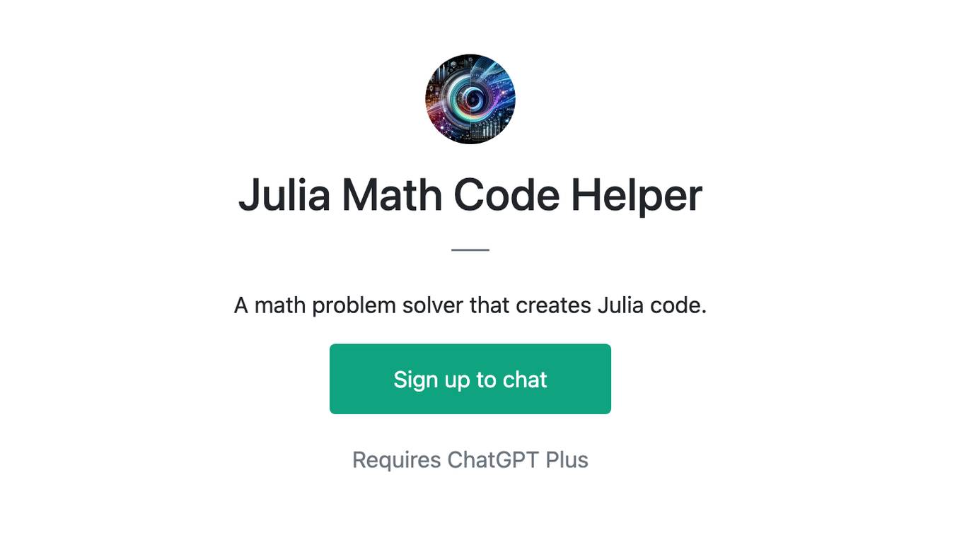 Julia Math Code Helper Screenshot