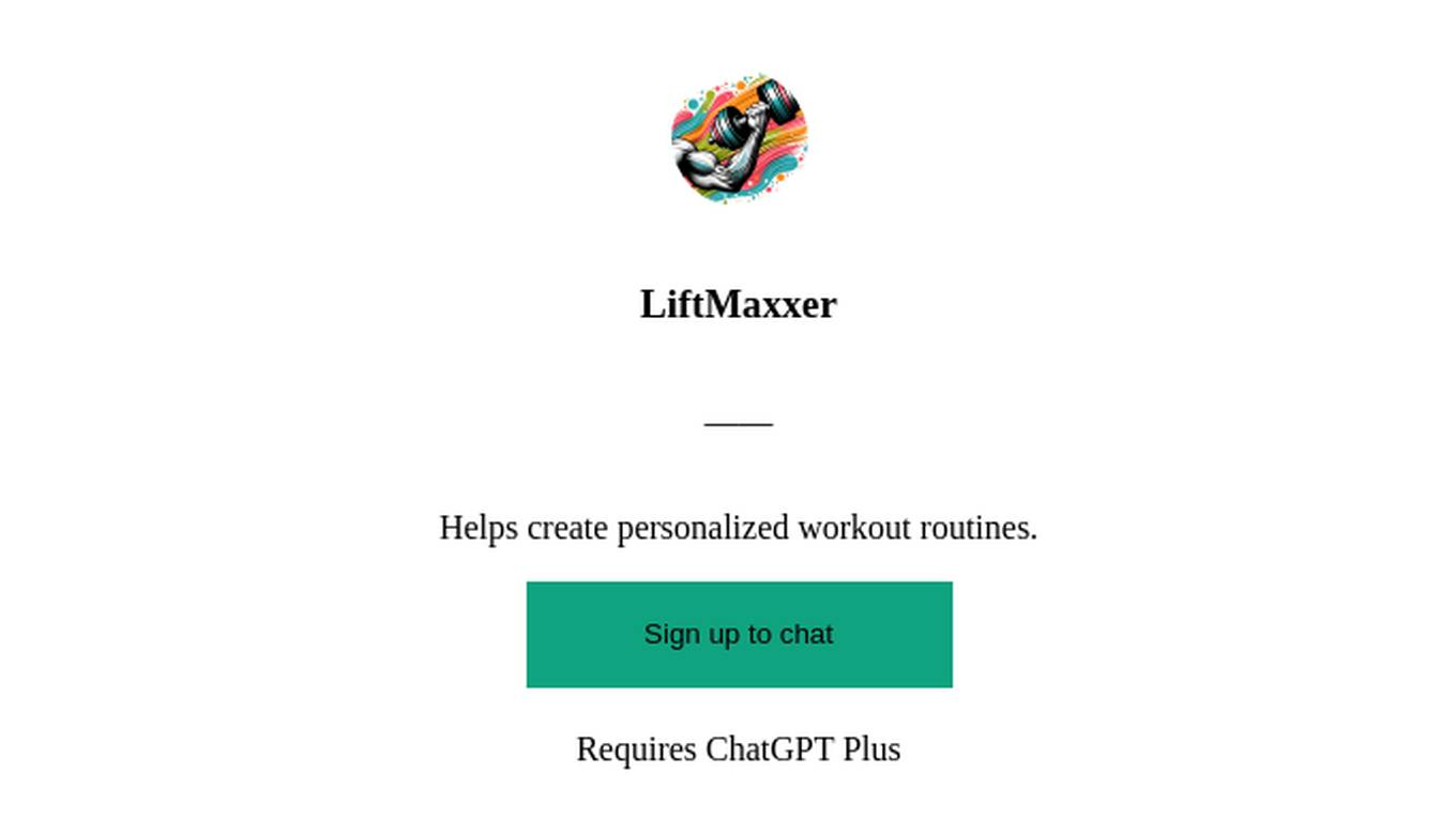 LiftMaxxer Screenshot