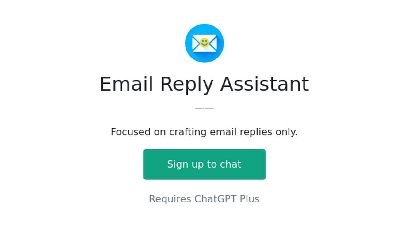 Email Reply Assistant Screenshot