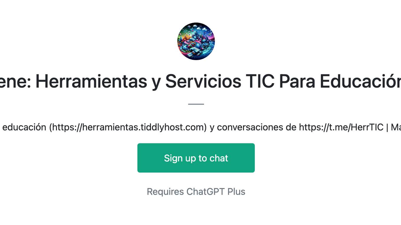 Irene: Herramientas y Servicios TIC Para Educación Screenshot