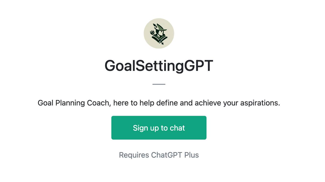 GoalSettingGPT Screenshot