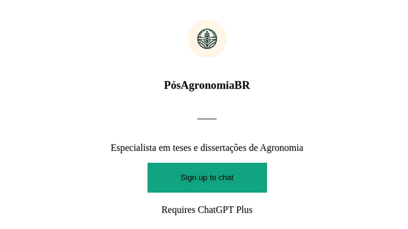 PósAgronomiaBR Screenshot