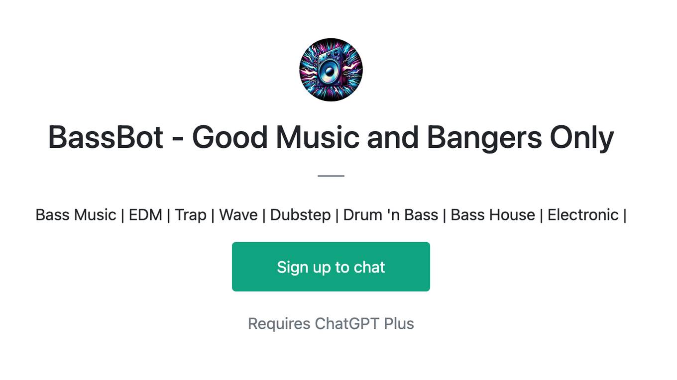 BassBot - Good Music and Bangers Only Screenshot