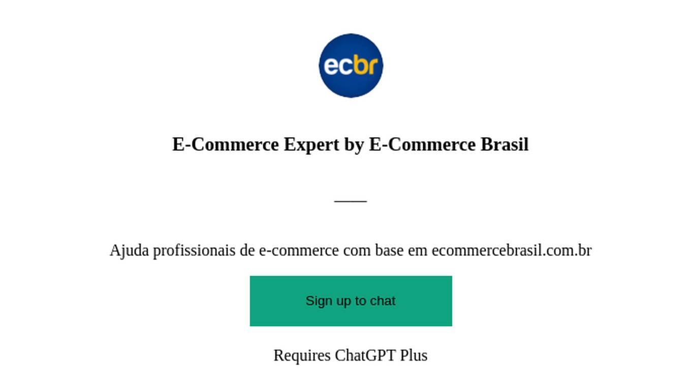 E-Commerce Expert by E-Commerce Brasil Screenshot