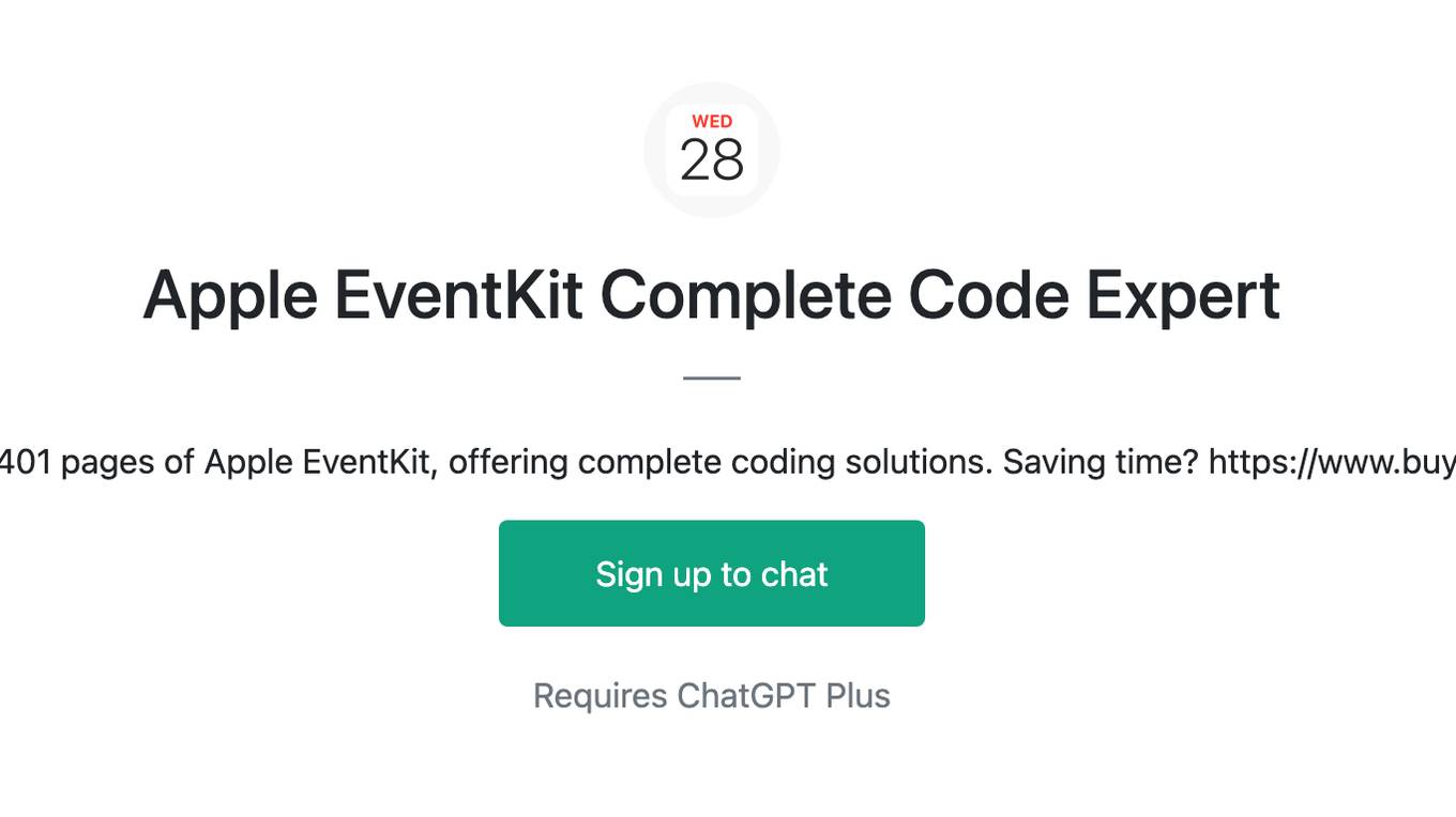 Apple EventKit Complete Code Expert Screenshot