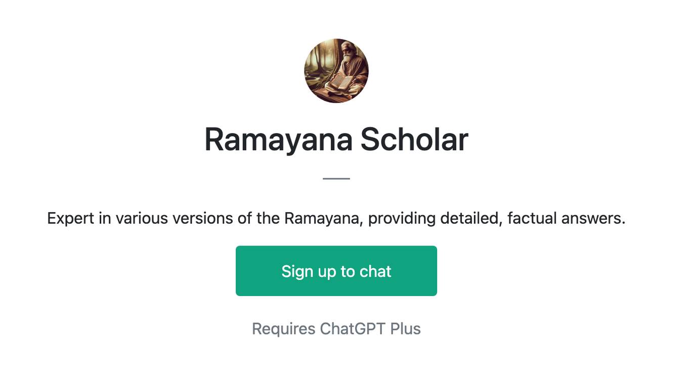 Ramayana Scholar Screenshot