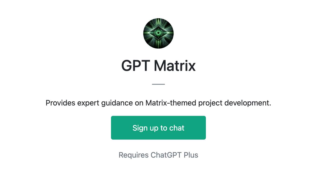 GPT Matrix Screenshot