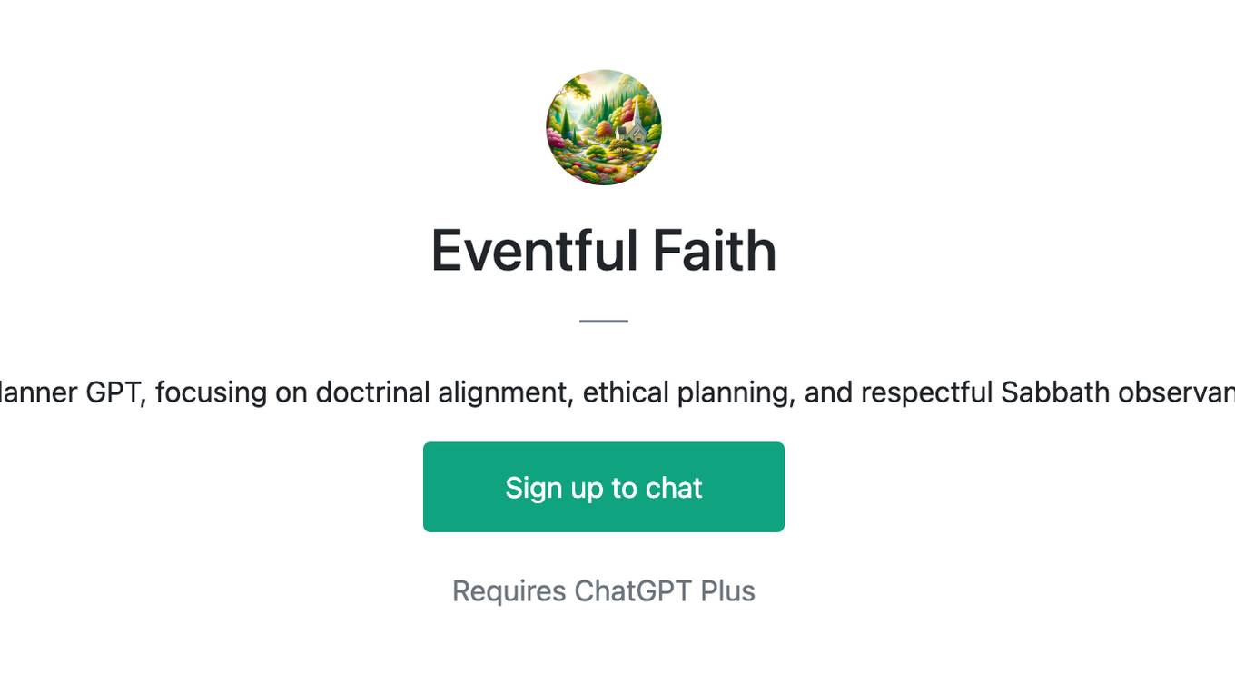 Eventful Faith Screenshot