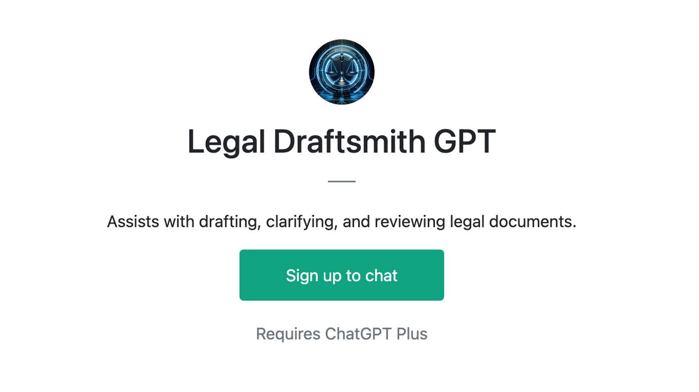 Legal Draftsmith GPT Screenshot