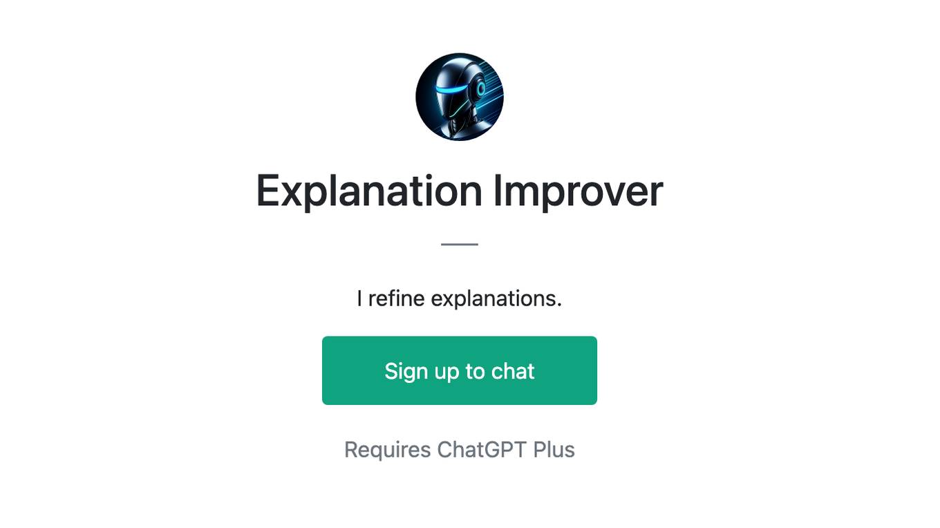 Explanation Improver Screenshot