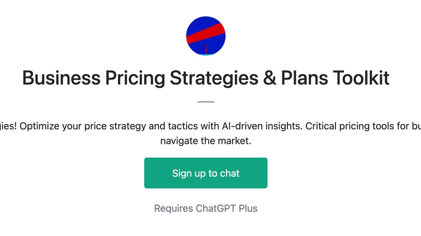 Business Pricing Strategies & Plans Toolkit Screenshot