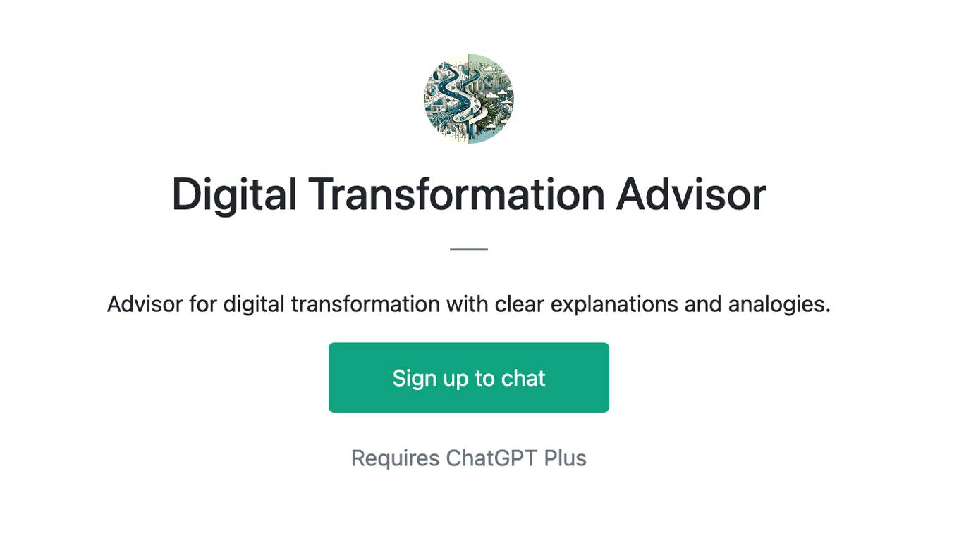 Digital Transformation Advisor Screenshot