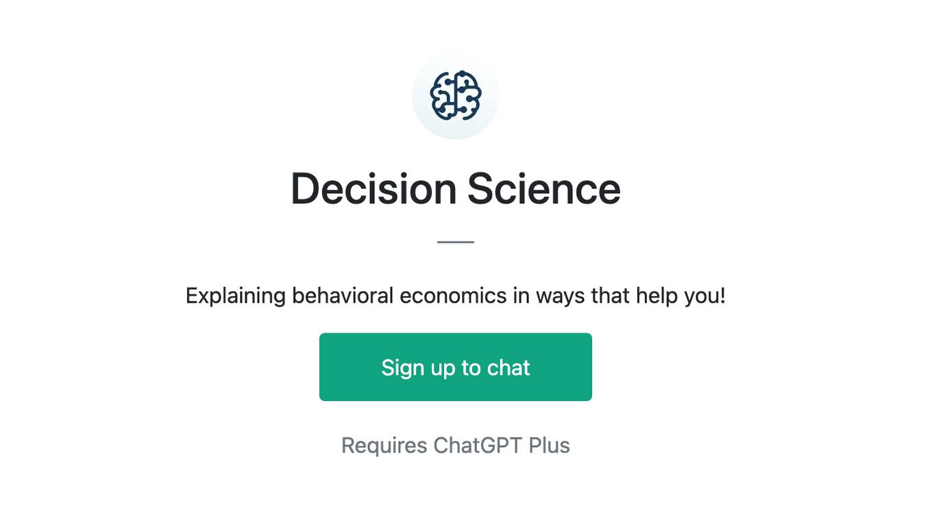 Decision Science Screenshot