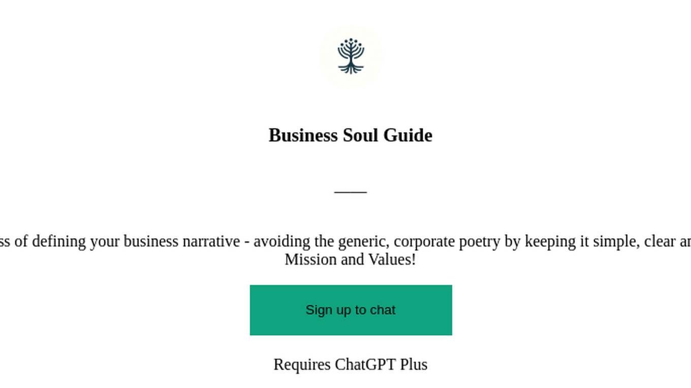 Business Soul Guide Screenshot