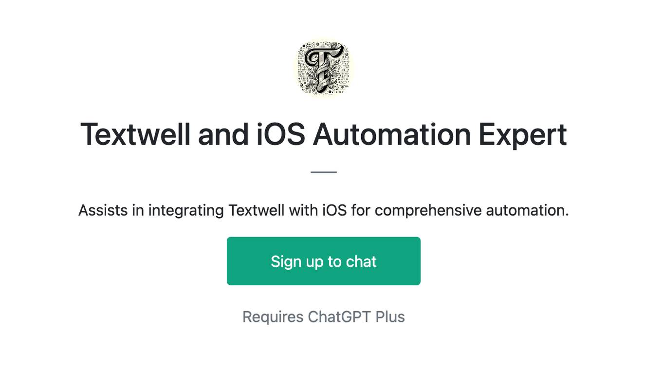 Textwell and iOS Automation Expert Screenshot