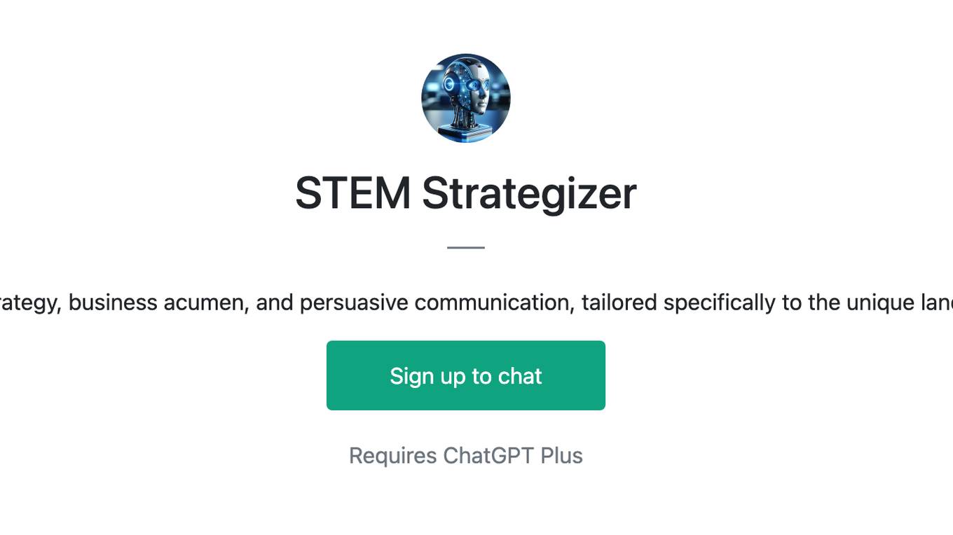 STEM Strategizer Screenshot