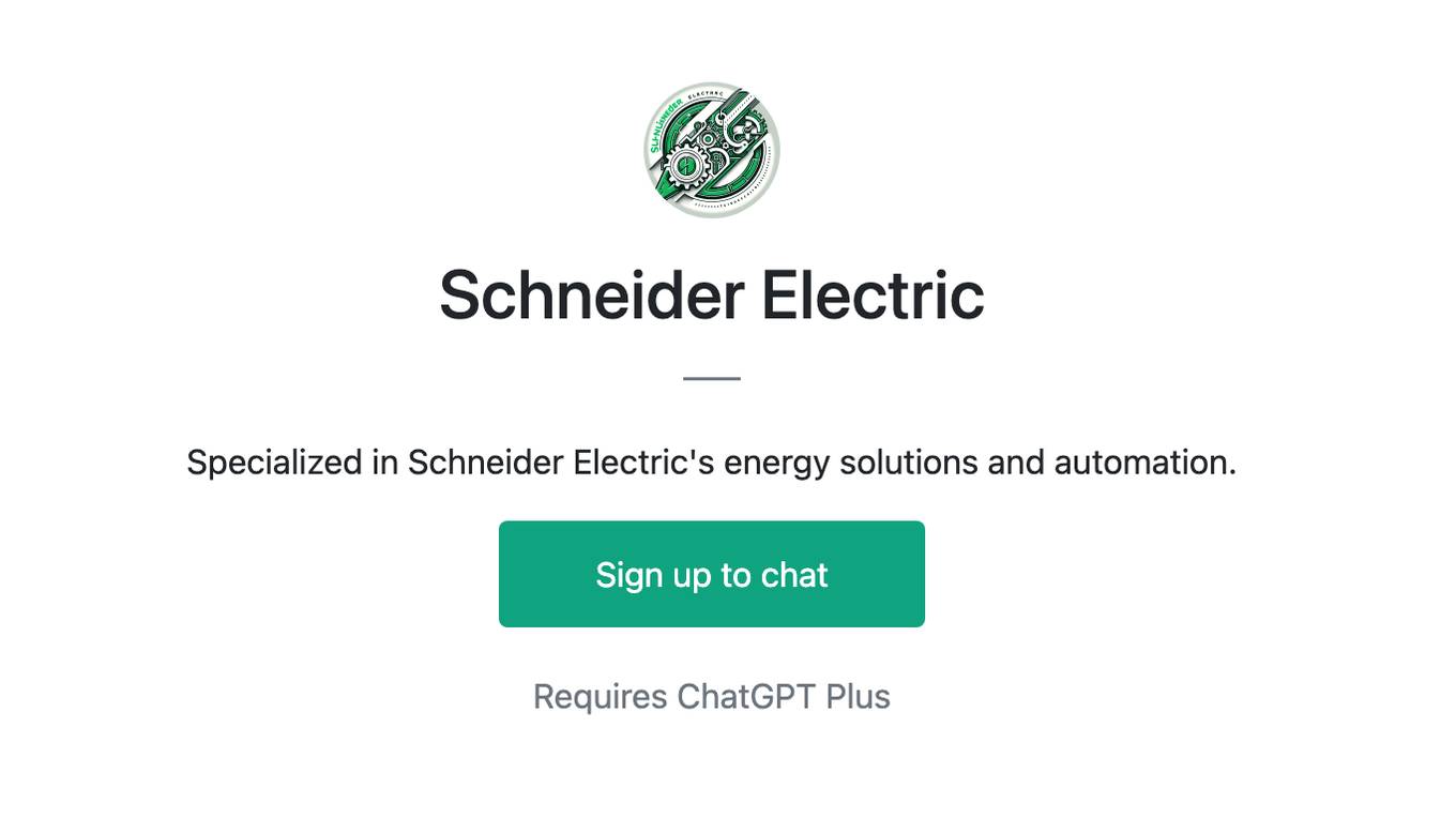 Schneider Electric Screenshot