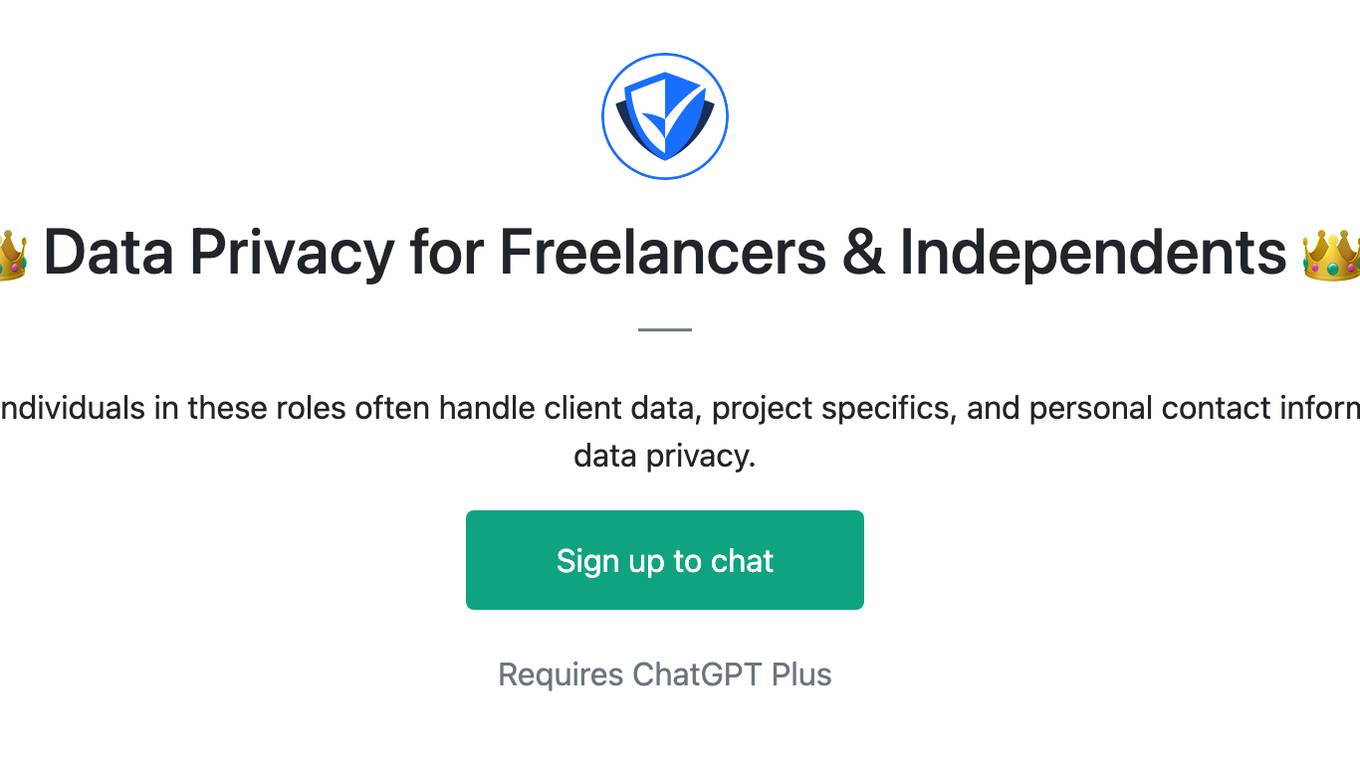 👑 Data Privacy for Freelancers & Independents 👑 Screenshot