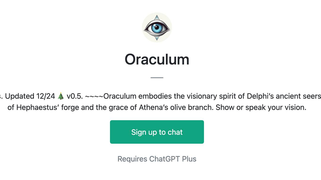 Oraculum Screenshot