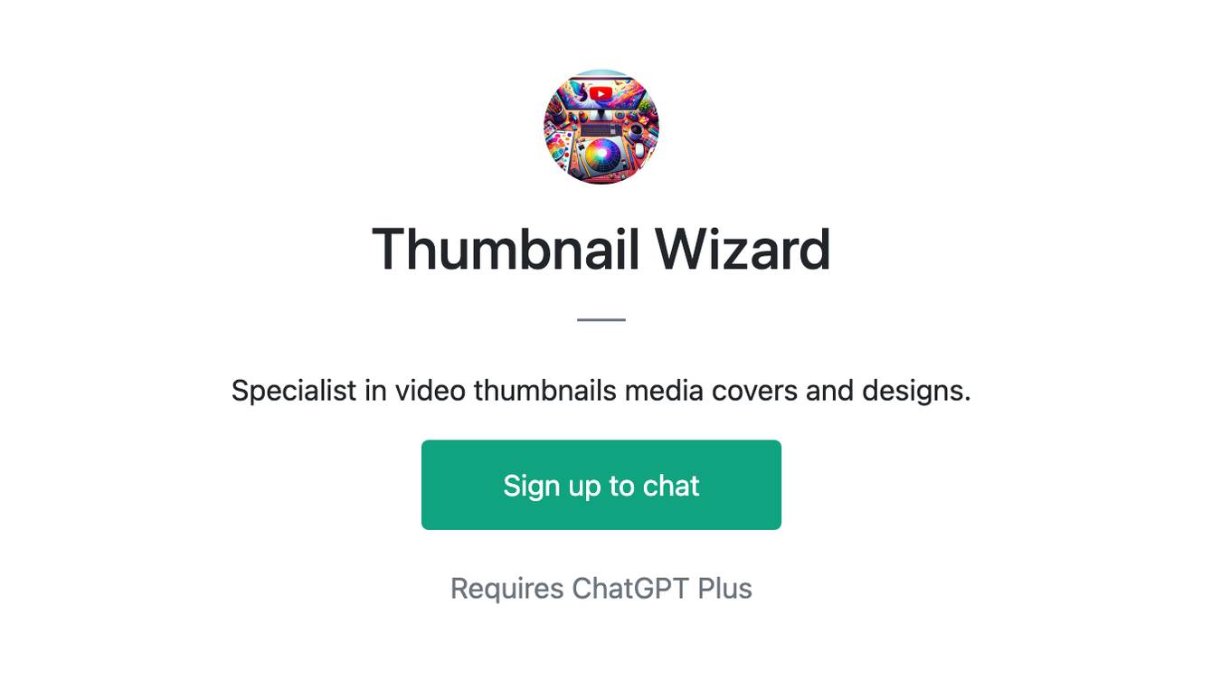 Thumbnail Wizard Screenshot