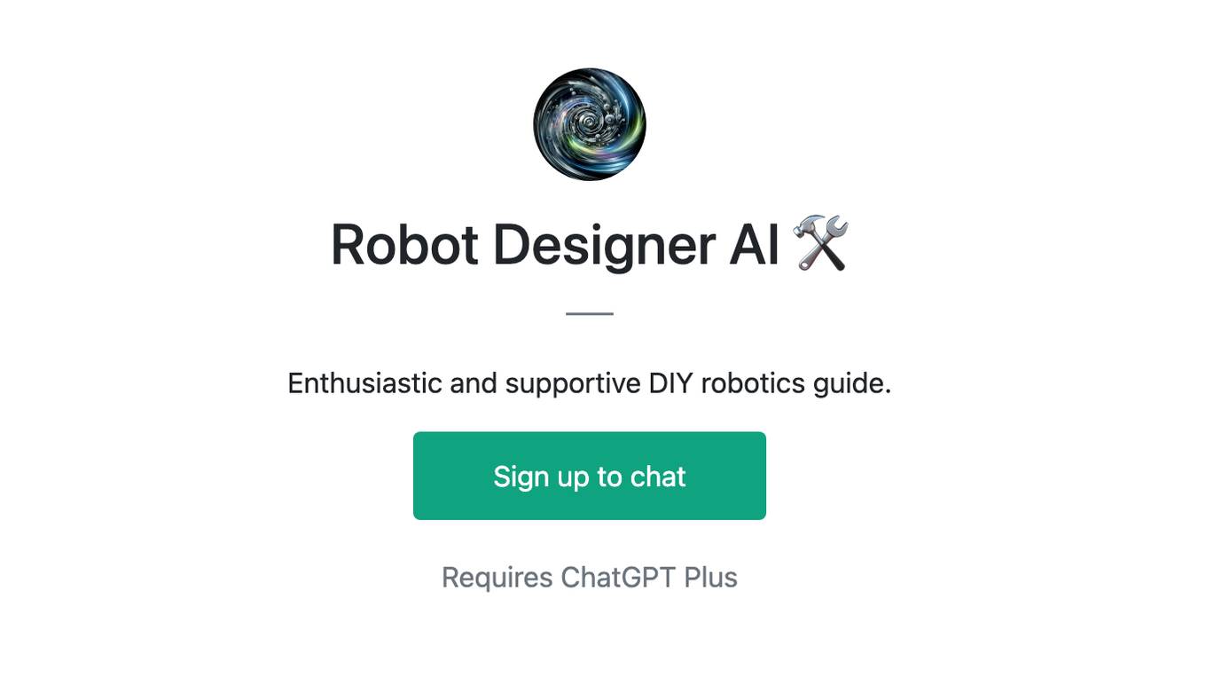 Robot Designer AI 🛠️ Screenshot