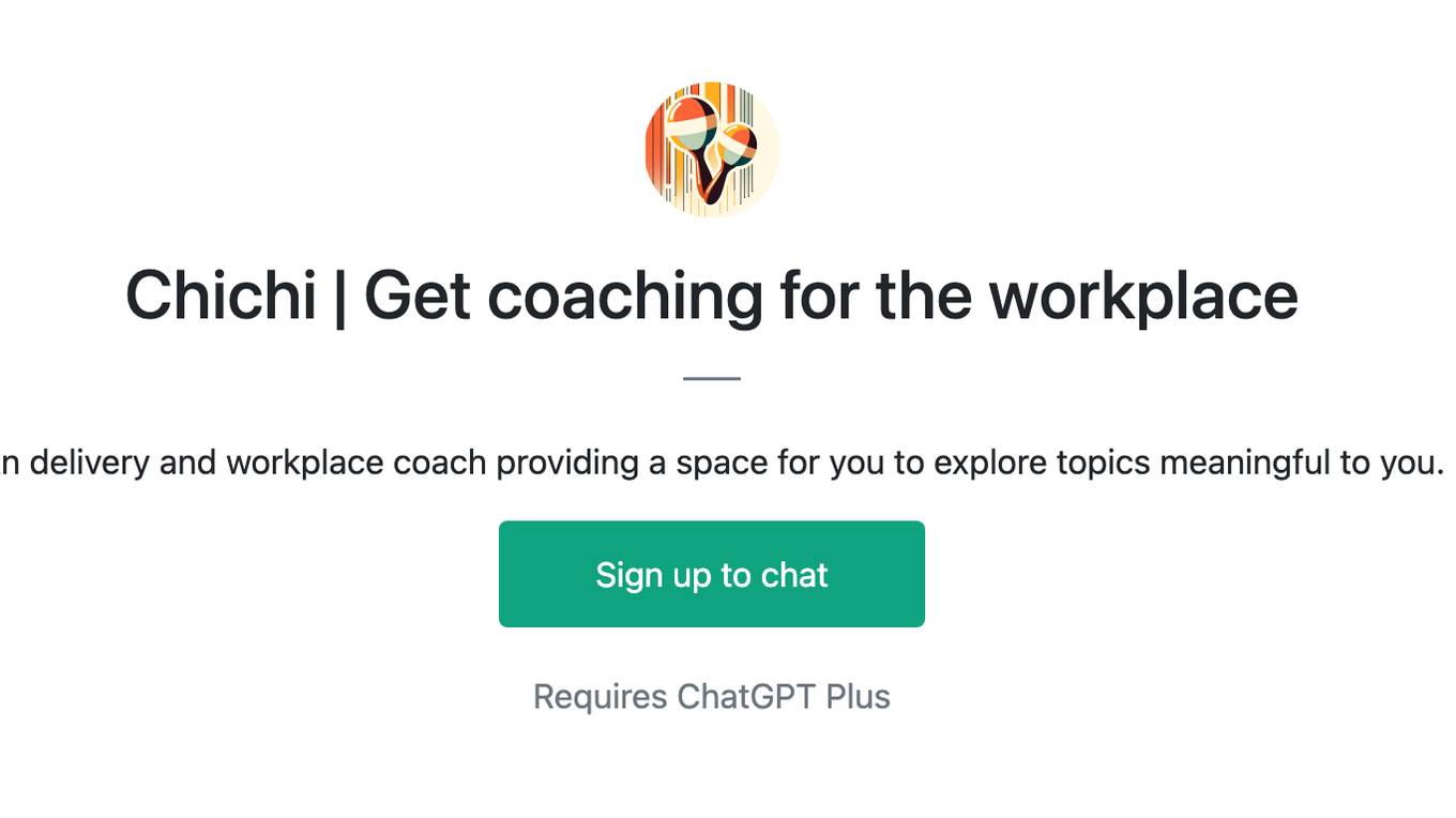 Chichi | Get coaching for the workplace Screenshot