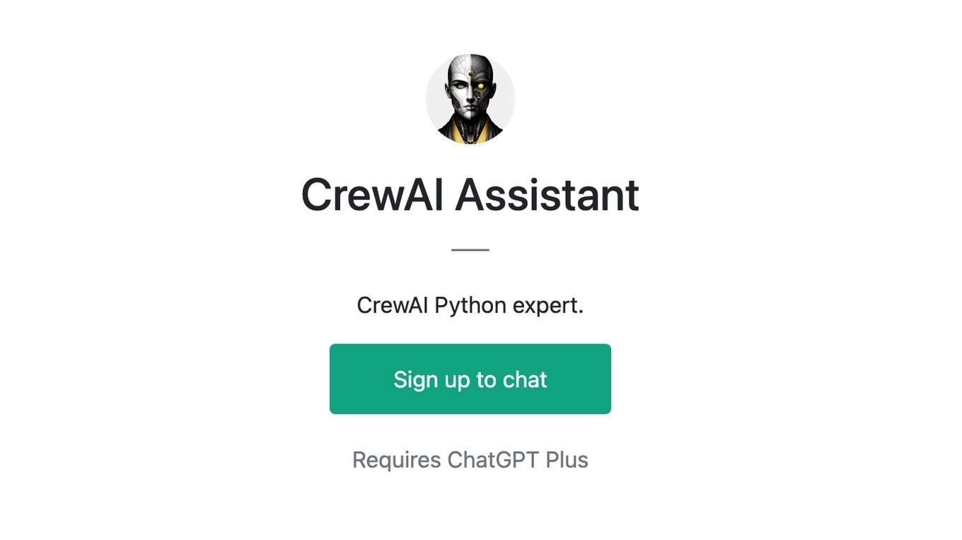 CrewAI Assistant Screenshot