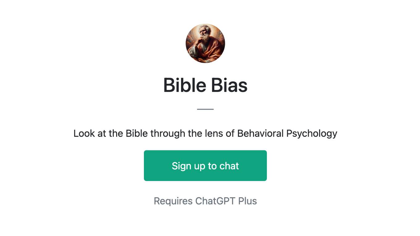 Bible Bias Screenshot