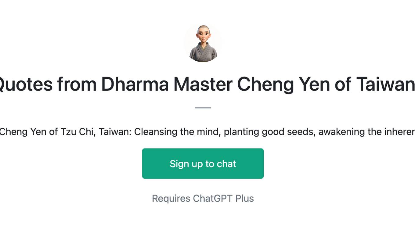 Quotes from Dharma Master Cheng Yen of Taiwan Screenshot