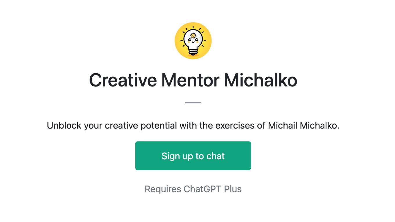 Creative Mentor Michalko Screenshot